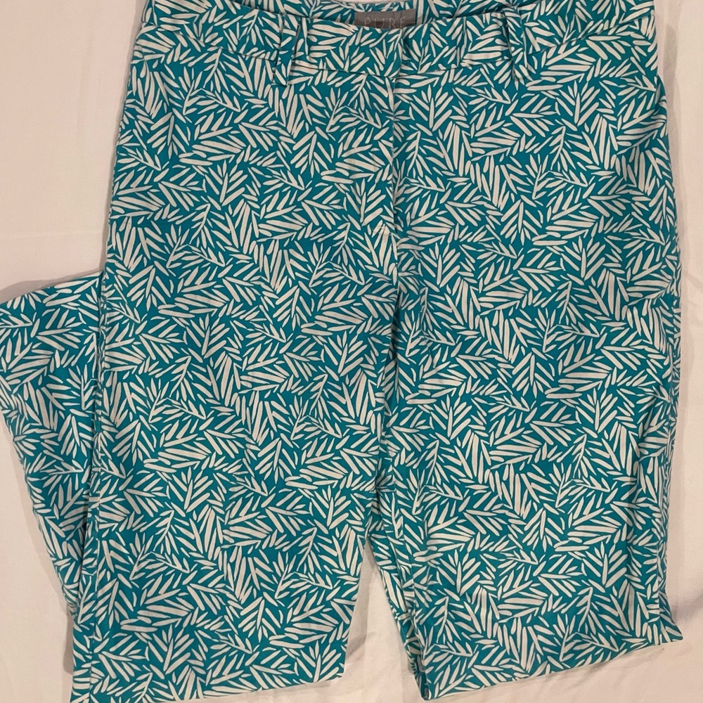 Pure Collection Teal and White Patterned Garment